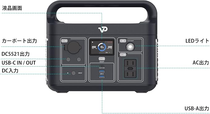 ポータブル電源 VIGORPOOL LAKE300